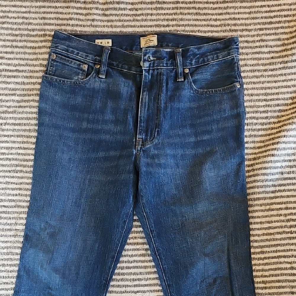 J. Crew Men's Classic Straight Blue Jeans Never Worn